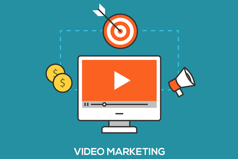 Video marketing concept in Illustrations - product preview 8