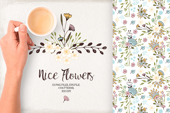 Nice Flowers in Illustrations - product preview 3