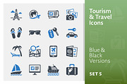 Tourism & Travel Icons Set 5 | Blue