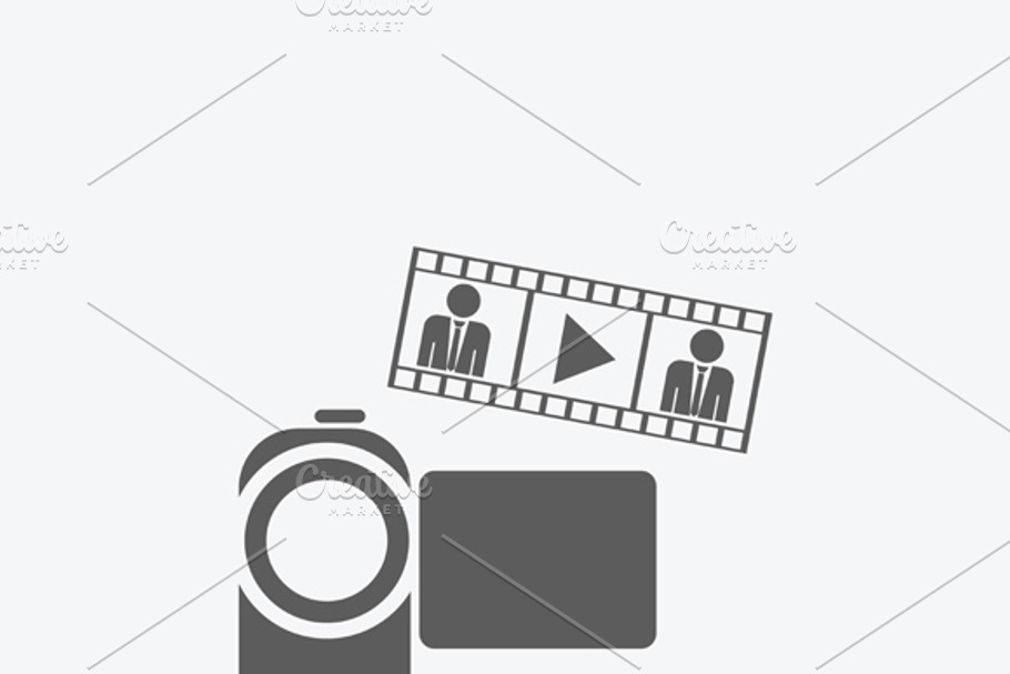 Video Camera Icon in Graphics - product preview 8