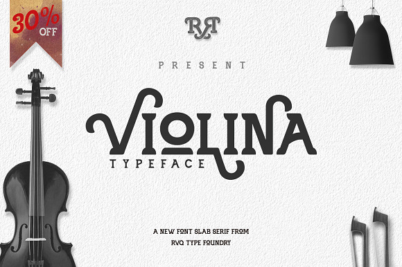 Violina Typeface (update) sale 30% in Chalkboard Fonts - product preview 4