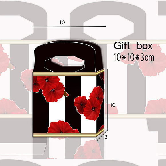 Cut and fold a gift box. in Objects - product preview 1