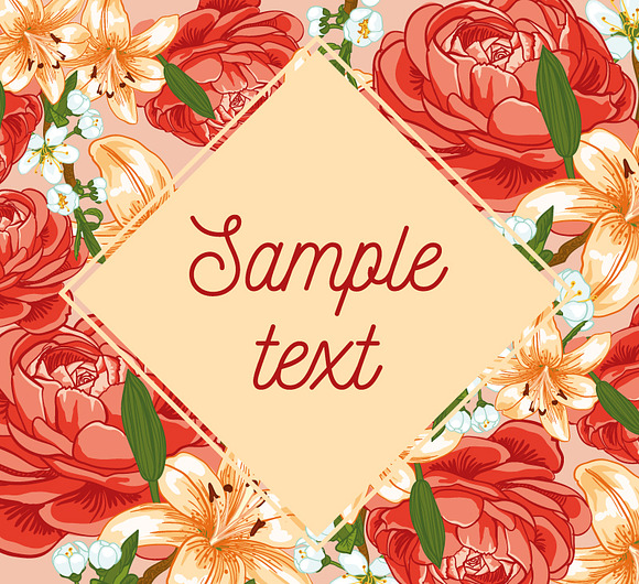 Floral pattern and card in Patterns - product preview 2