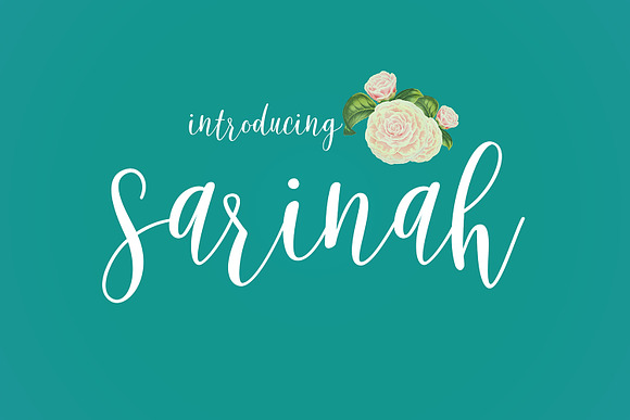 Sarinah in Script Fonts - product preview 6