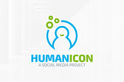Human Icon Logo Template