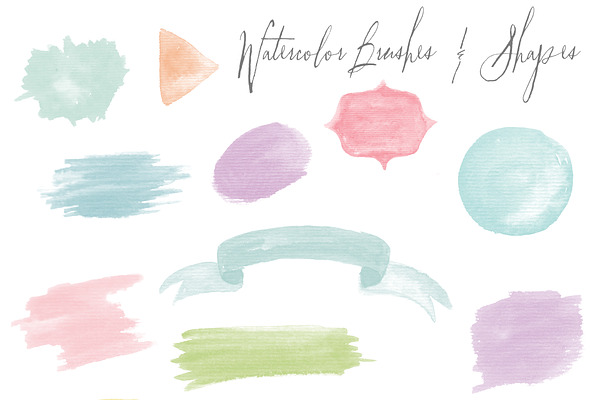 Watercolor brushes for Photoshop