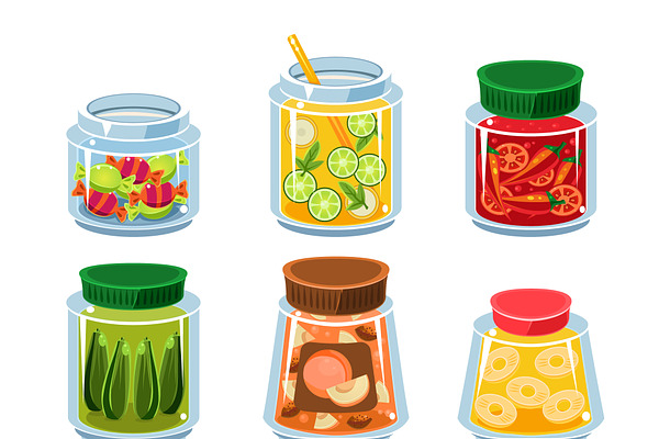 Canned Fruit and Vegetables in Cans