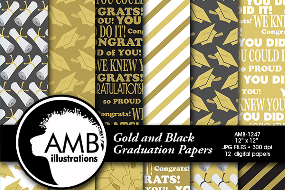Graduation Papers in Gold AMB-1247