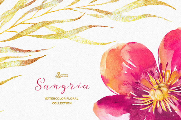 Sangria. Watercolor collection in Illustrations - product preview 3
