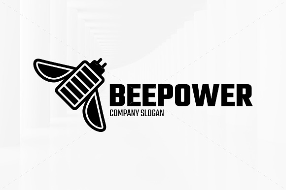 Bee Power Logo Template in Logo Templates - product preview 1