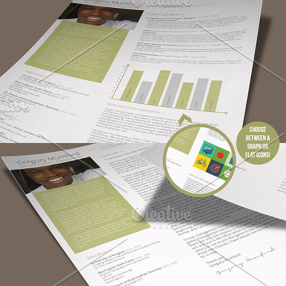 The Executive CV + Cover Letter in Letter Templates - product preview 3