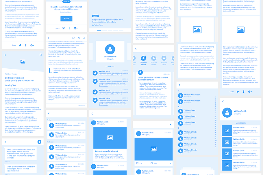 Axure Mobile Wireframe Kit in Wireframe Kits - product preview 8
