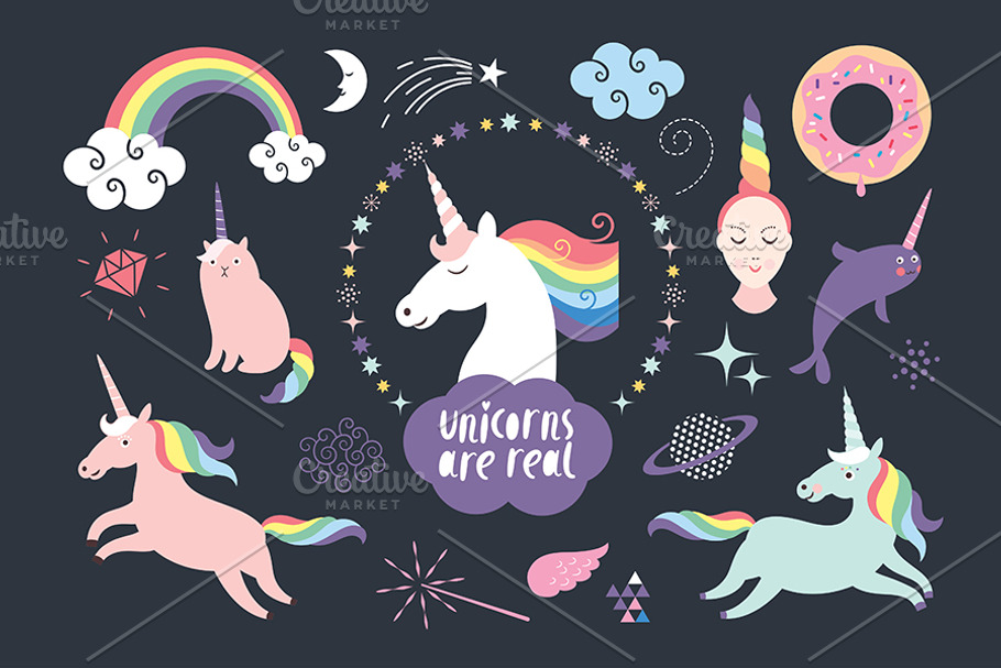 Unicorns are real in Illustrations - product preview 8