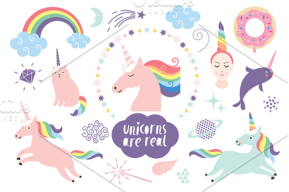 Unicorns are real in Illustrations - product preview 1