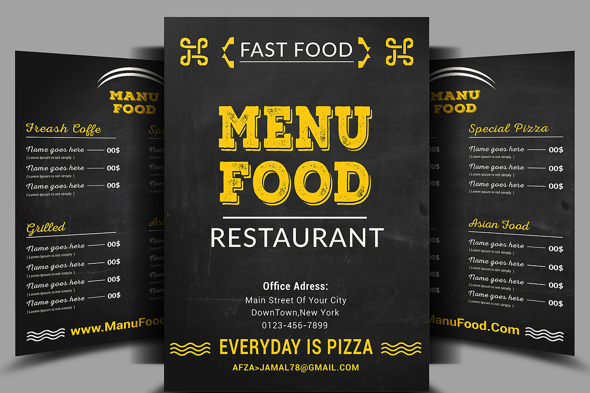 Food Menu & Flyer in Flyer Templates - product preview 8