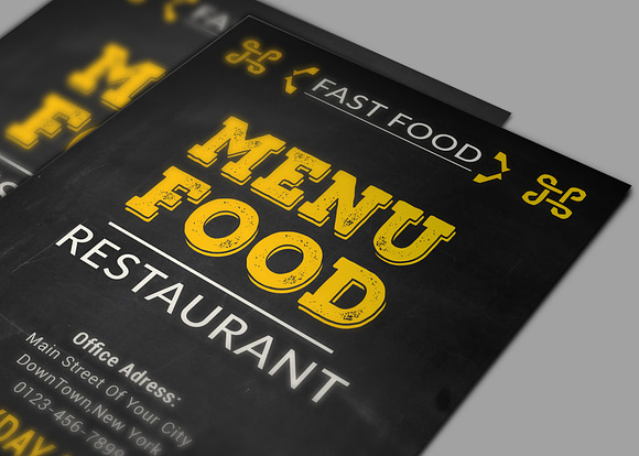 Food Menu & Flyer in Flyer Templates - product preview 3