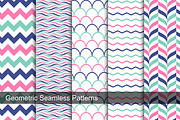 Color geometric patterns - seamless.