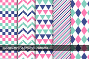 Collection of geometric swatches.