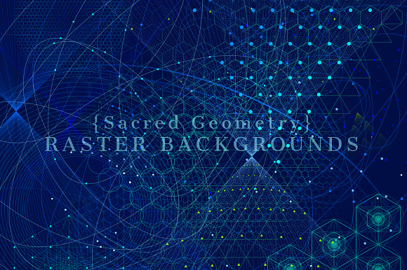 {Sacred Geometry} Raster Backgrounds in Textures - product preview 4