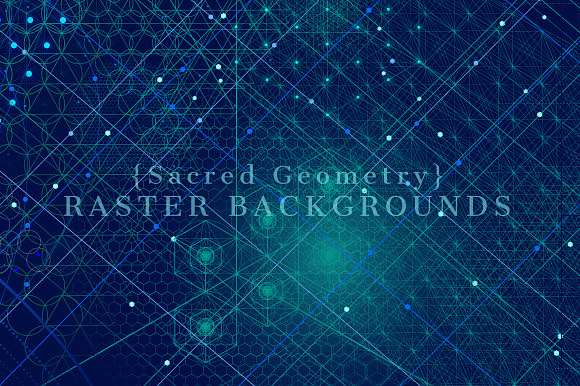 {Sacred Geometry} Raster Backgrounds in Textures - product preview 5