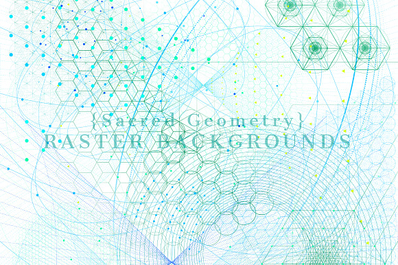 {Sacred Geometry} Raster Backgrounds in Textures - product preview 7