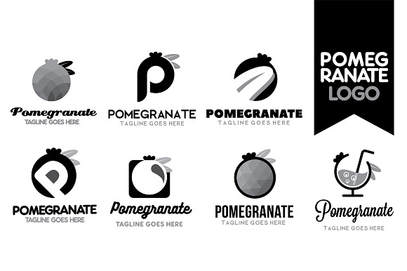 Pomegranate Logo in Logo Templates - product preview 2