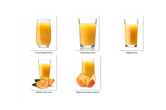 Orange Juice Highballs in Product Mockups - product preview 2