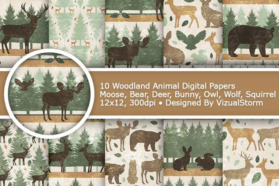 Woodland Animal Paper Patterns
