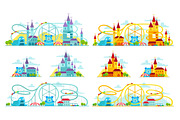 Magic castle roller coaster