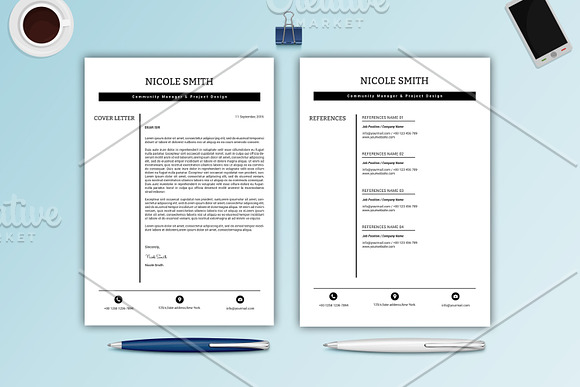 Professional Resume / CV -V023 in Resume Templates - product preview 1