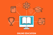 Online education concept