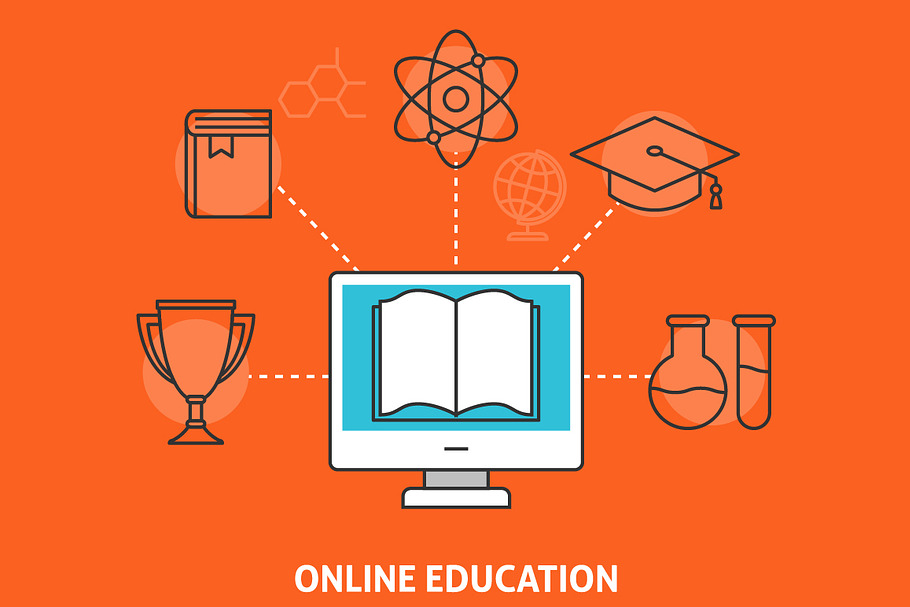 Online education concept in Illustrations - product preview 8