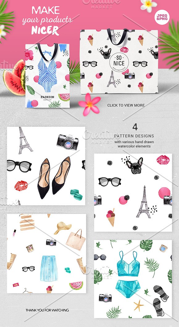 Fashion Clip Art Set in Illustrations - product preview 1