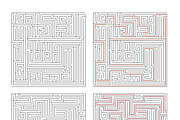 Two mazes of high complexity