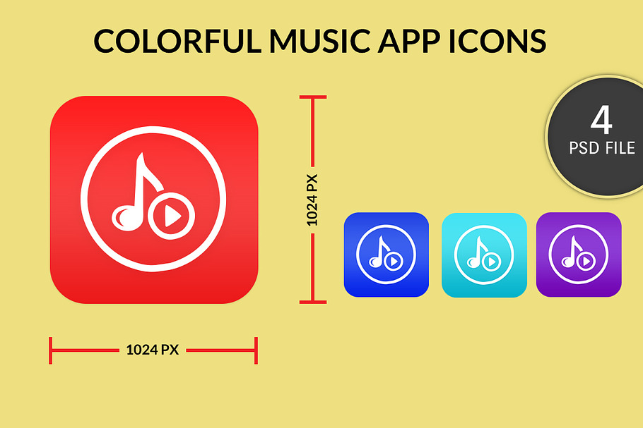 Music Application Icon  in Graphics - product preview 8
