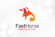 Fast Horse Logo Template