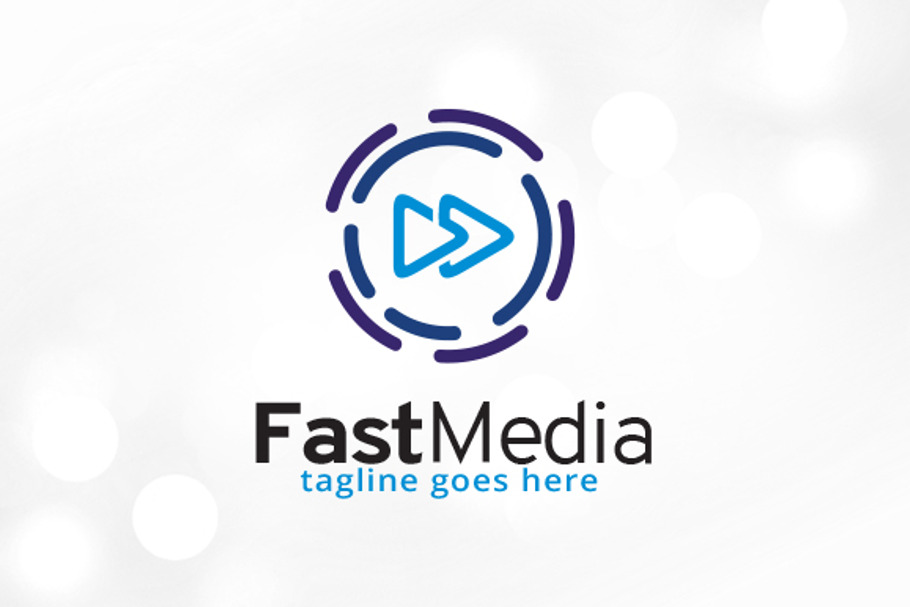 Fast Media Logo Template in Logo Templates - product preview 8