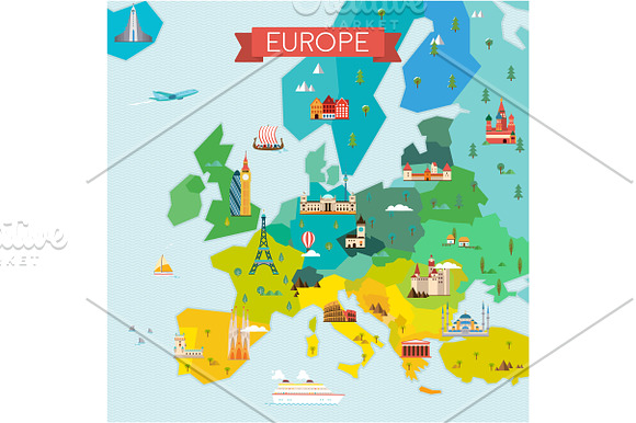 Europe skyline in Illustrations - product preview 3