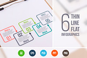 Line flat elements for infographic_5