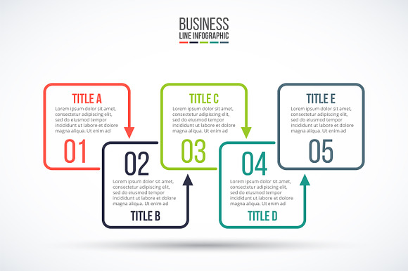 Line flat elements for infographic_5 in PowerPoint Templates - product preview 5