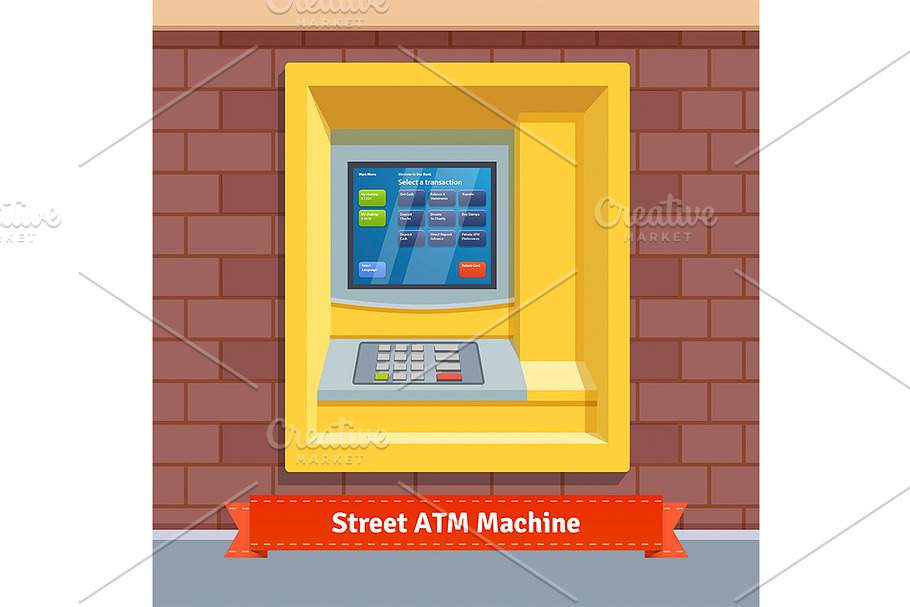 Street ATM machine