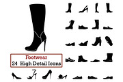 Set of 24 Footwear Icons
