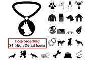 Set of 24 Dog-breeding