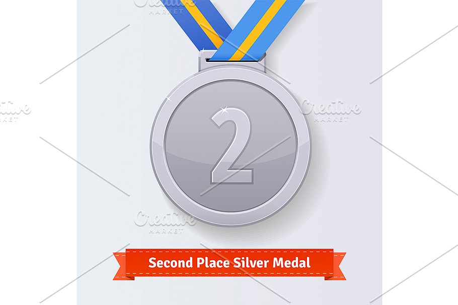 Second place award silver medal
