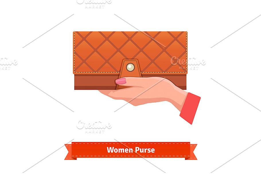 Woman leather purse