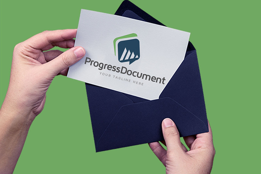 Progress Document in Logo Templates - product preview 8