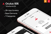 Oculus iOS Wireframe UI Kit
