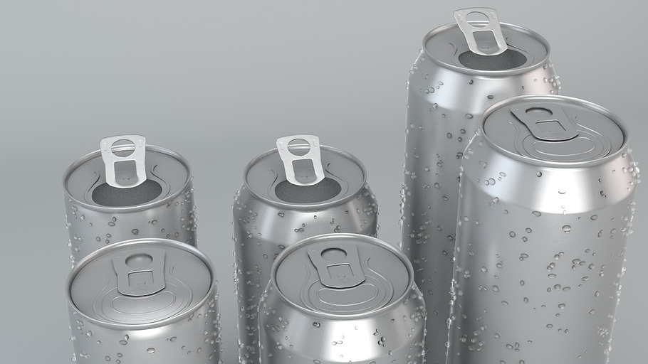 Beverage Cans in 3 Sizes in Food - product preview 4
