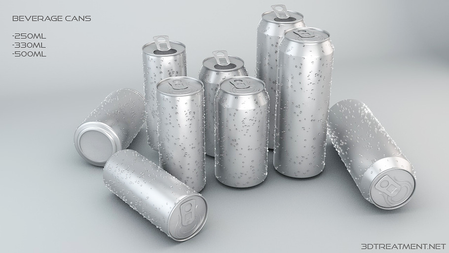 Beverage Cans in 3 Sizes in Food - product preview 5
