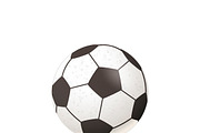 Realistic football ball icon